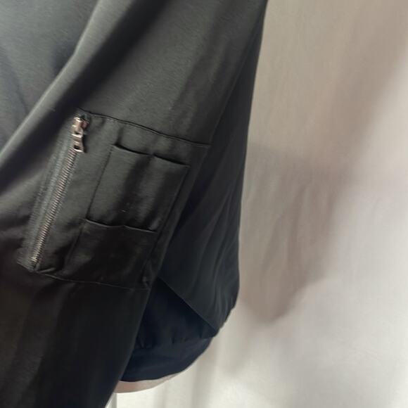 Bcbgmaxaria black zip up bomber jacket - Picture 2 of 8